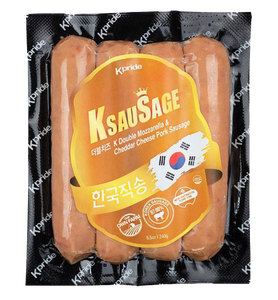 Korea Kpride Double Cheese (Mozzarella & Cheddar) Pork Sausage 240g