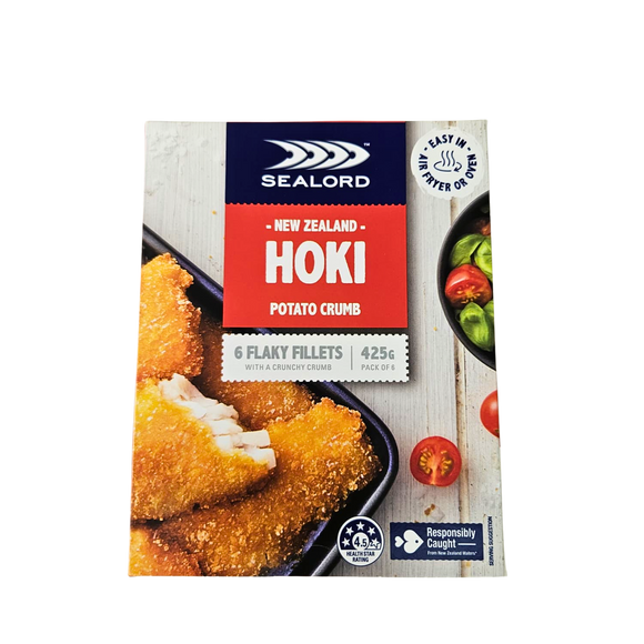 New Zealand Sealord Potato Crumbed Hoki Fillets (480g)