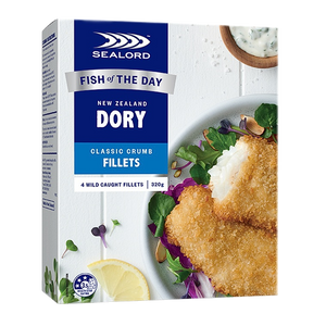 New Zealand Sealord Dory Classic Crumbed Fillets 320g