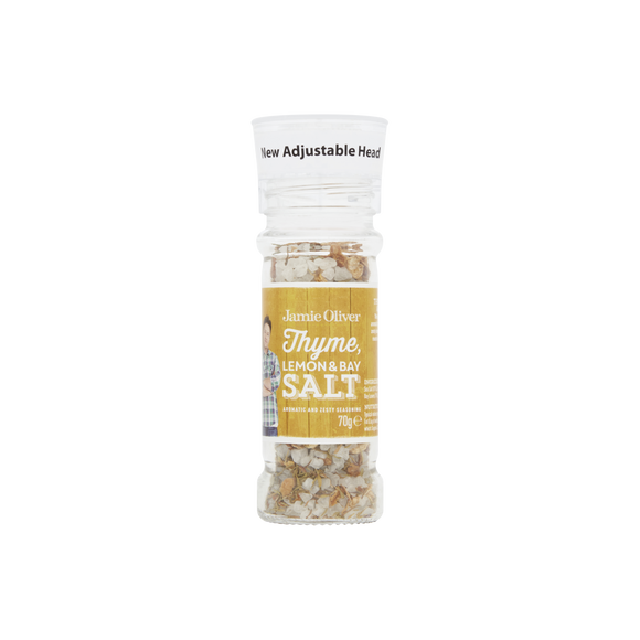 Jamie Oliver Thyme, Lemon and Bay Salt Grinder (70g)