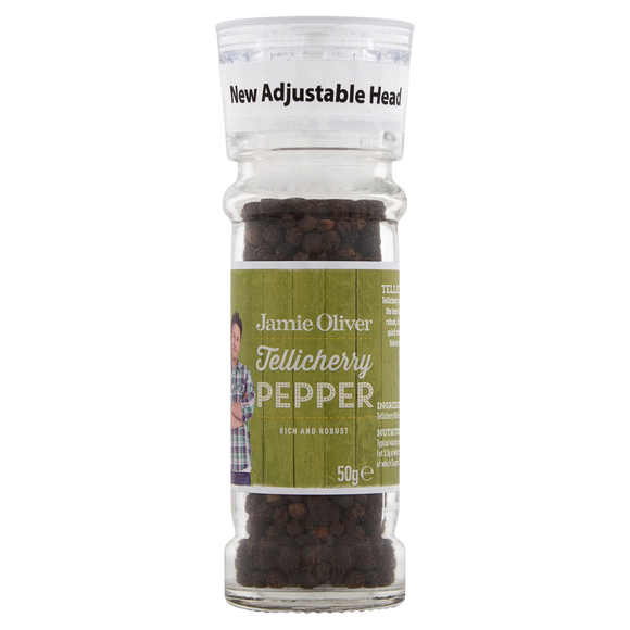 Jamie Oliver Tellicherry Black Pepper Grinder (50g)