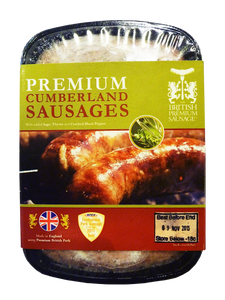 英國 British Premium 天然腸衣昆布蘭豬肉腸 (6條裝, 454g)