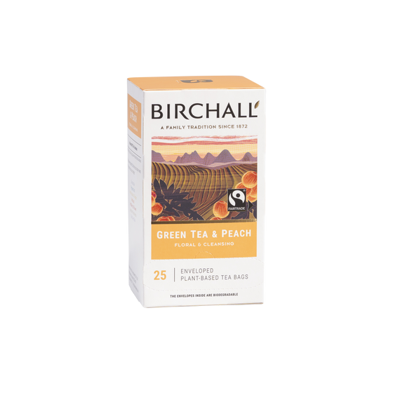 Birchall Green Tea & Peach Tea Bag (25 bags)