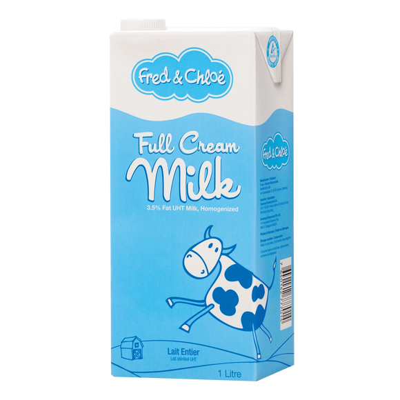 France Fred & Chloe UHT Full Cream Milk 3.6% Fat 1L