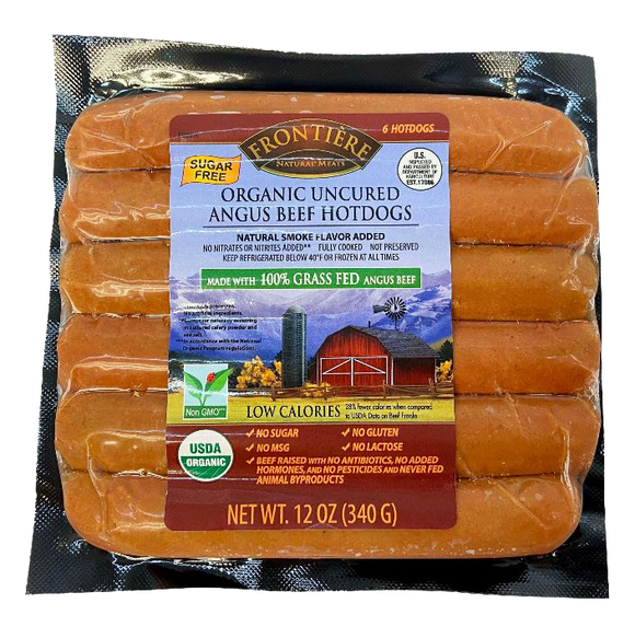 USA Frontiere Organic Uncured Angus Hotdog (6pcs, 12oz)