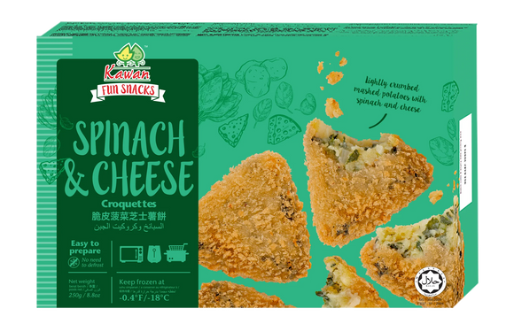 Malaysia Kawan Spinach & Cheese Croquette (250GM)