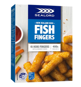 New Zealand Sealord Classic Crumbed Hoki Fish Fingers (400g)