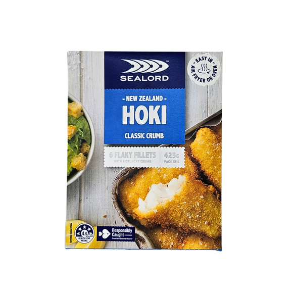 New Zealand Sealord Classic Crumbed Hoki Fillets (480g)
