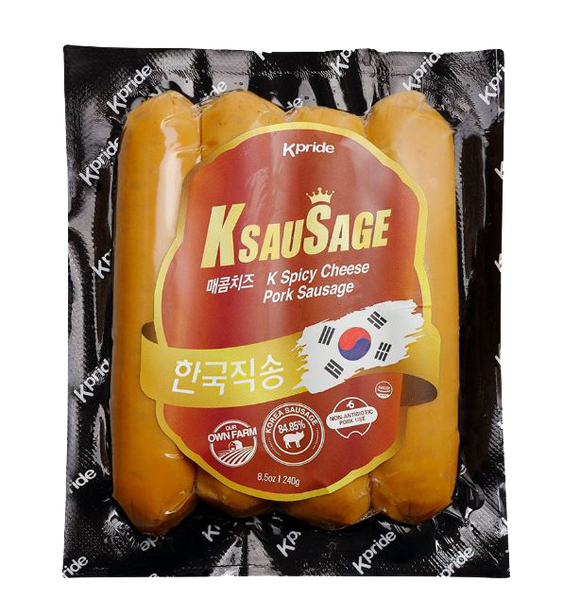 Korea Kpride Spicy Cheese Pork Sausage 240g