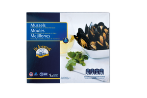 Chile SA White Wine Whole Shell Blue Mussel 454gm