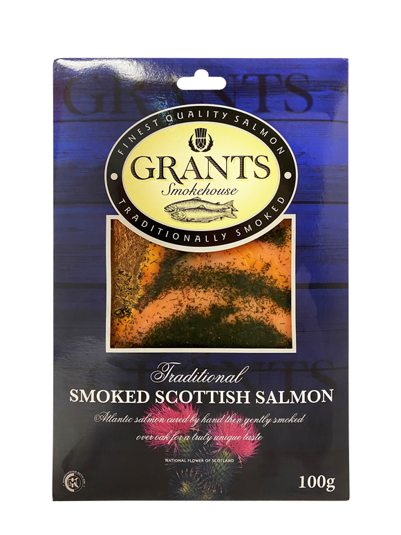 Scottish GT Smoked Gravadlax Salmon Skinless Slice 100g