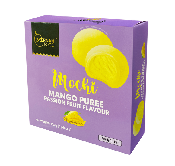 Malaysia Mango Passion Fruit Flavour Mochi (4 pcs, 120g)